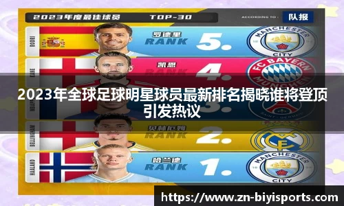 2023年全球足球明星球员最新排名揭晓谁将登顶引发热议